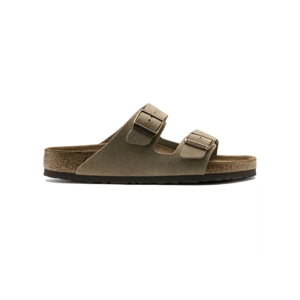 Birkenstock Arizona Soft Footbed Suede Unisex Sandal - Taupe